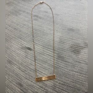 Rose Gold Bar Necklace
